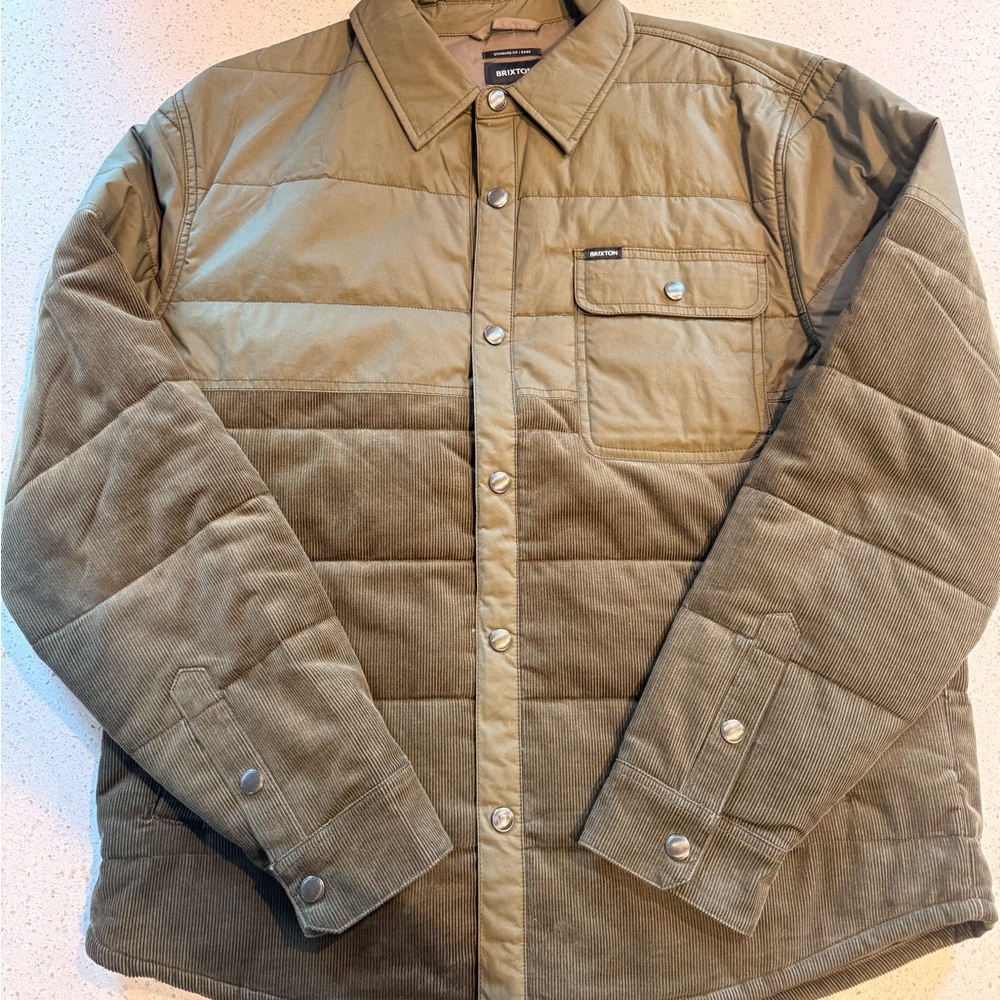 Brixton Military Olive Insulated Jacket Size Medium